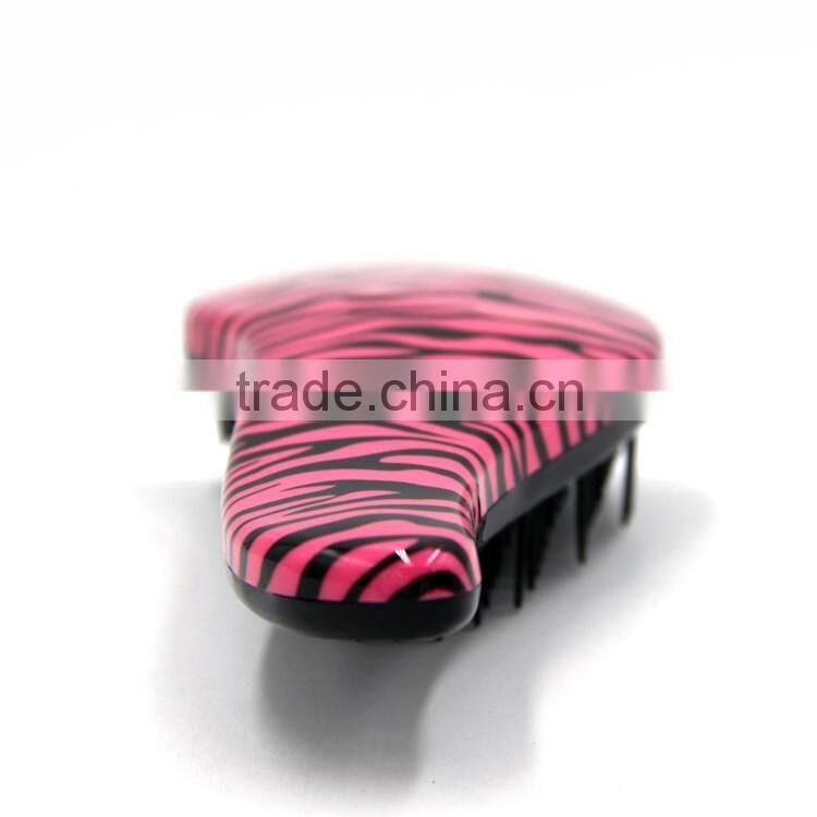 Hot sale professional fashion colorful plastic detangling hair brush,comb