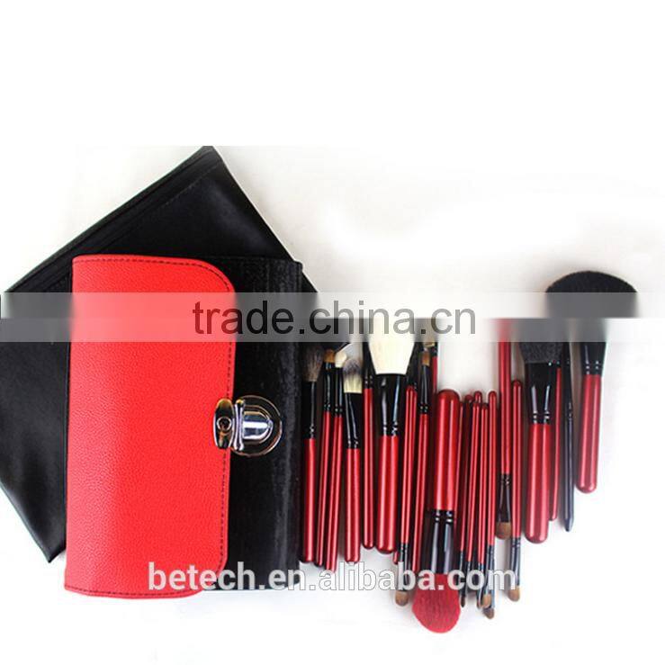 Betech 26pcs Red color High Quality Cosmetics Brush