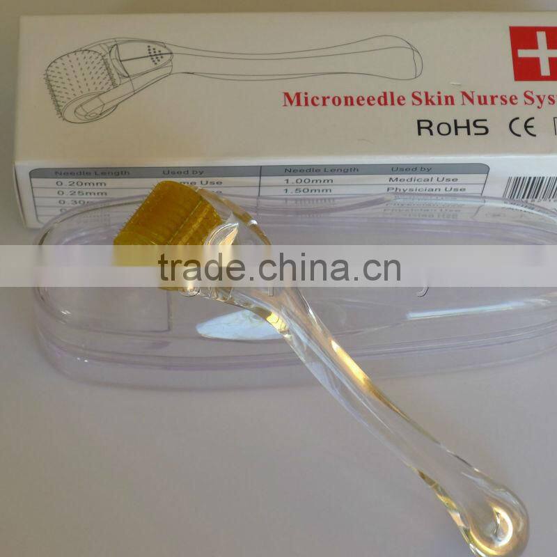 2014 micro needle wrinkle removal roller theapy 200 needles derma roller