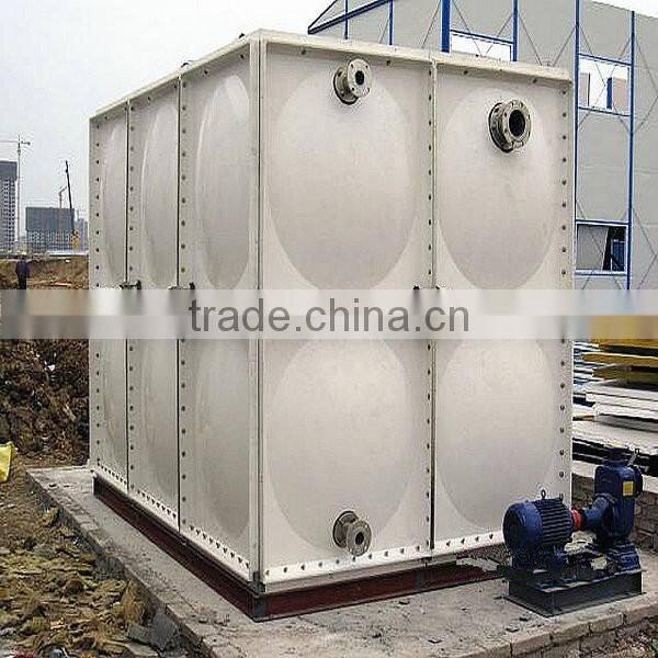 Good quality SMC FRP GRP sectional fiberglass water storage tank for fire control