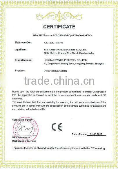 Fish Fillet Machine Fish Scaling Machine with CE Certification