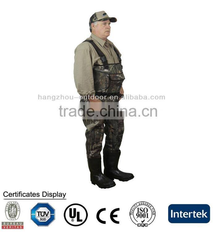 Wholesaler Camo Neoprene Hunting Wader with bootfoot