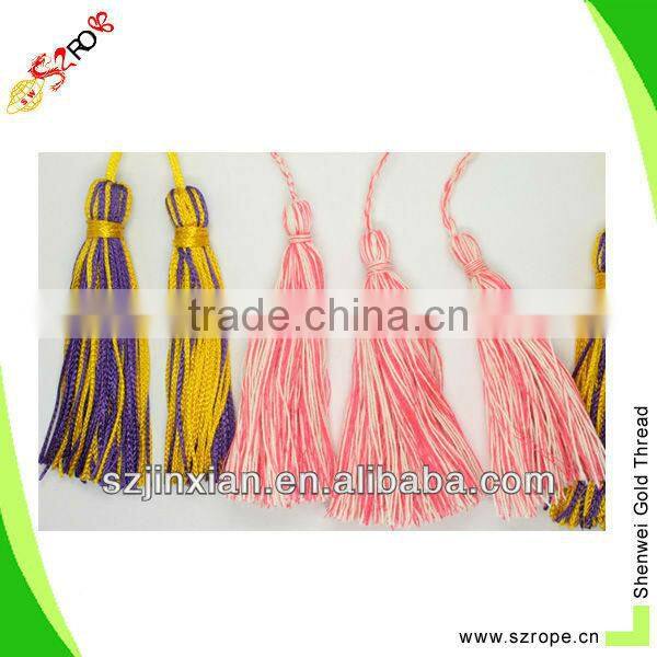 Hot sell polyester decorative tassel for home textile,Perfume bottle decorative tassel