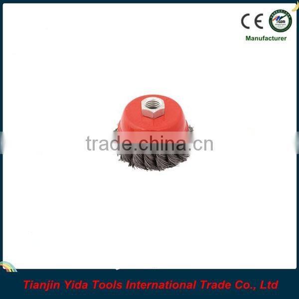 brass twisted wire cup brushes