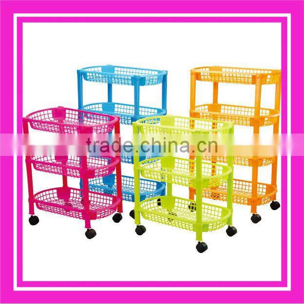 4 layers plastic storage shelf