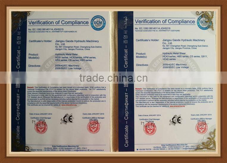 6300KN Large-scale hydraulic metal iron scrap metal shear baler