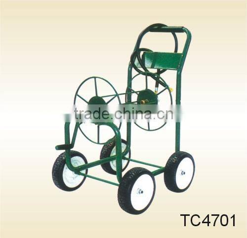 Garden hose reel cart