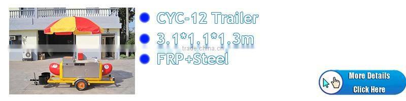 Caravan Trailer Fast Food Kiosk Used Vending Mobile Tricycle