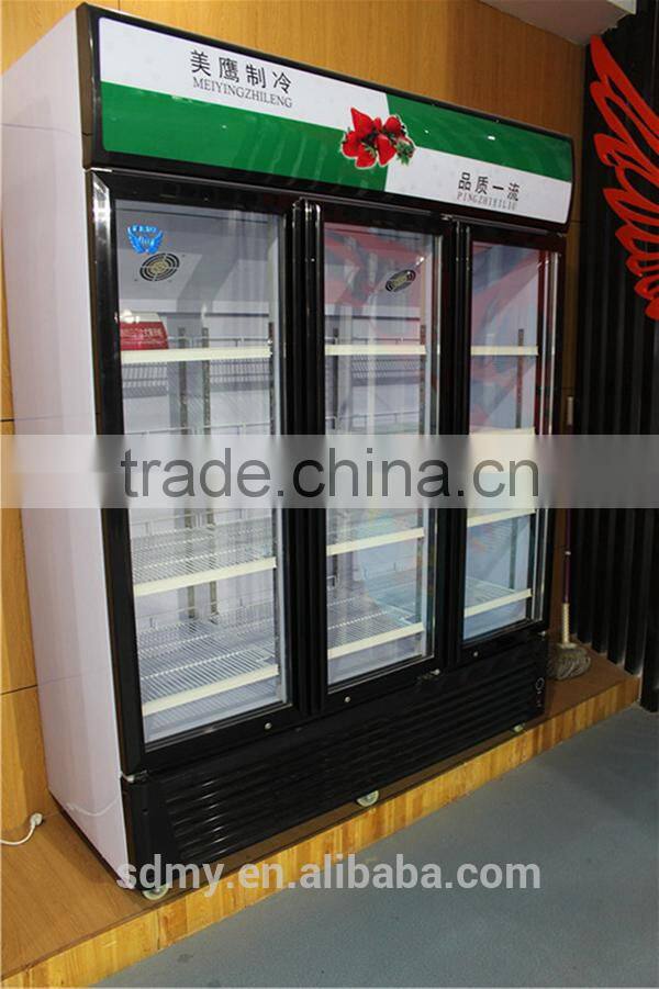 Vertical display-series meat cooler with CE/meat display refrigerator /commercial Stainless Steel kitchen equipment fridge