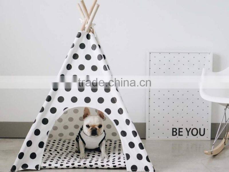 2016 Promotional dog teepee tent dog play room house bed wholesale