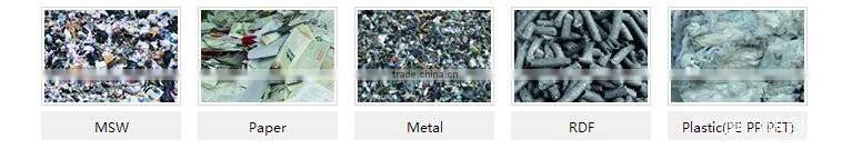 MSW sorting and crushing+ RDF line