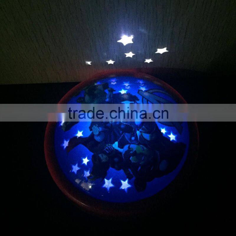 Cartoon Projecting LED Touch Wardrobe Lamp Light
