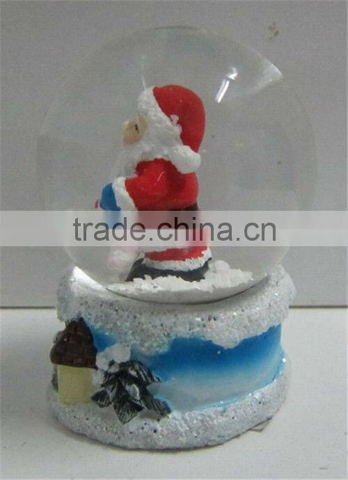 Christmas santa custom mini snow globe