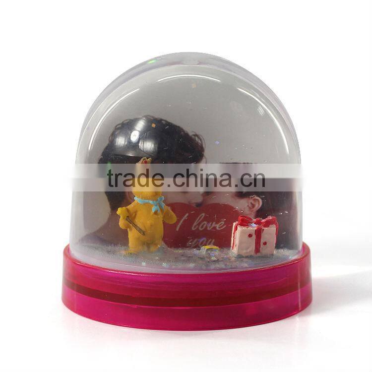 2014 custom plastic snowball with photo inside