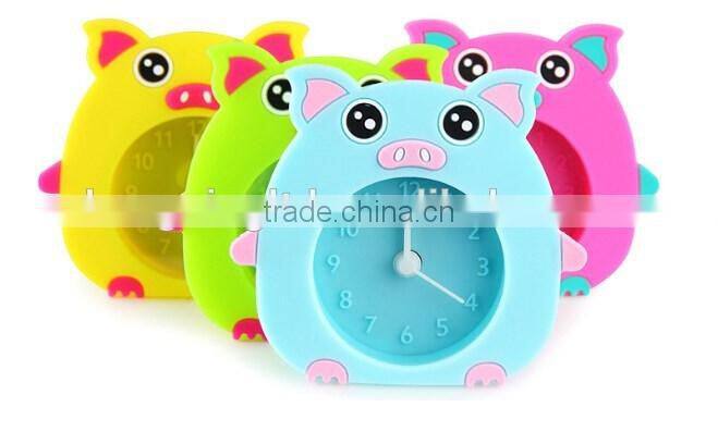 Pig Shape Silicone Alarm Clock