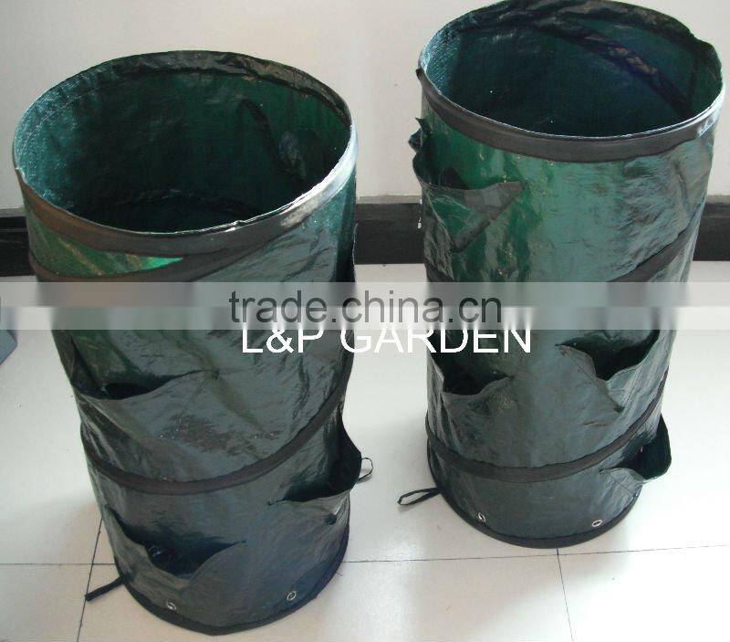 Pop up strawberry growing bag,pop up bag/strawberry tub/planter plastic grow bag