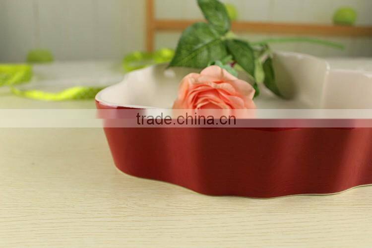 2017 factory supplies ceramic bakeware custom made baking pans