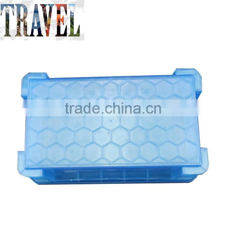 Custom logo promotional plastic stationery mini sotrage box with interlock lid