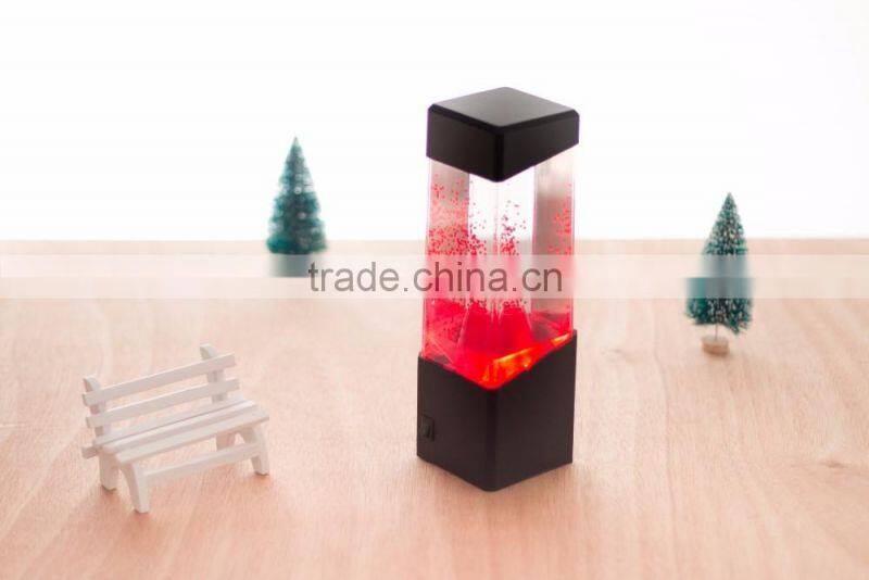 New Arrival LED Colorful Changing Decorative Volcanic Lights, Flashing Jellyfish Light, Table Mini Aquarium With LED Light