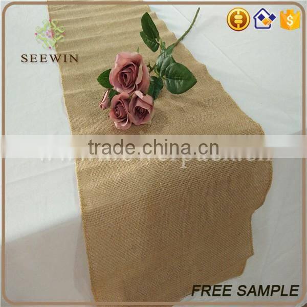2017plain burlap table runners cheap jute table runner