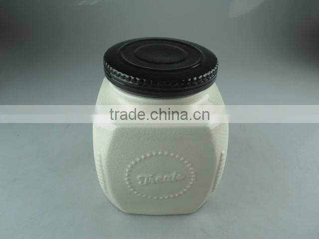 Stocklot ceramic canister/pot in cheap price
