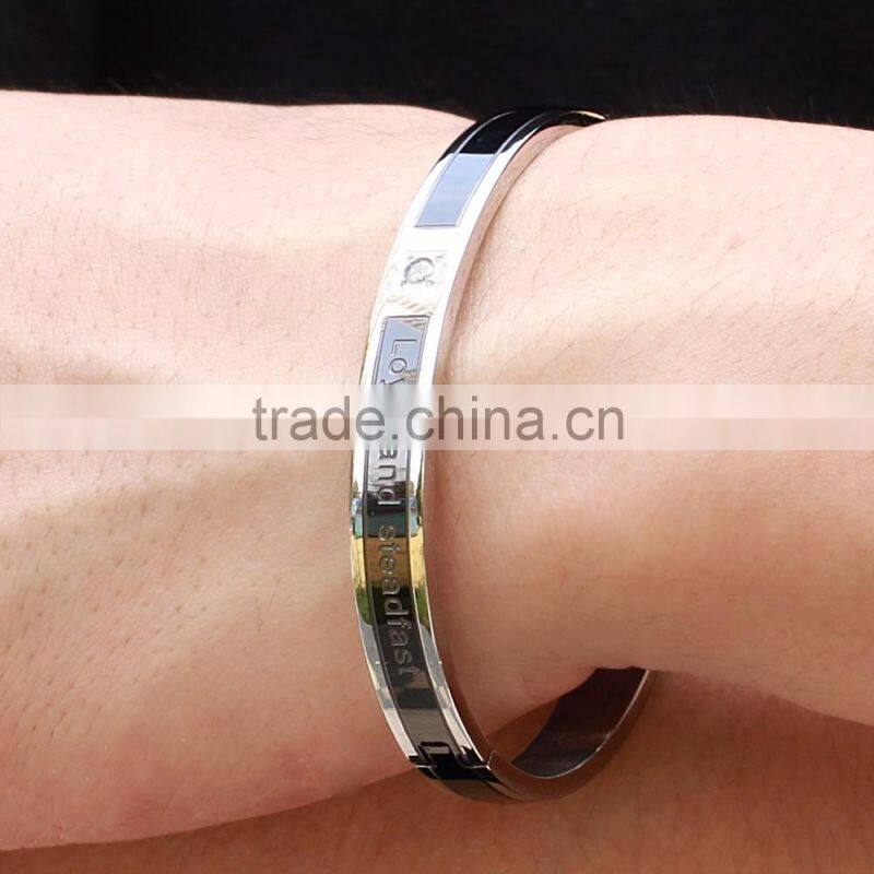 Classical Cool Man Fashion Simple Design 316L Stainless Steel Men Bracelets Jewelry