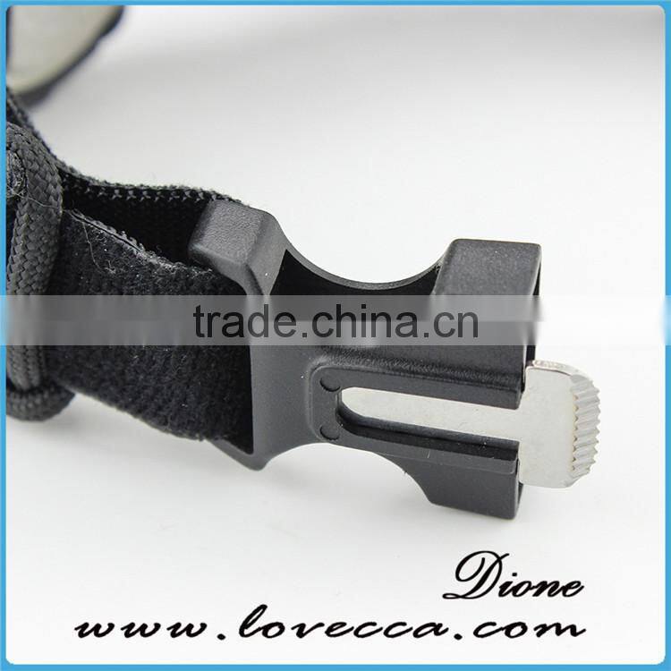 Hot Selling Outdoor Emergency Adjust paracord survival watch compass for hiking