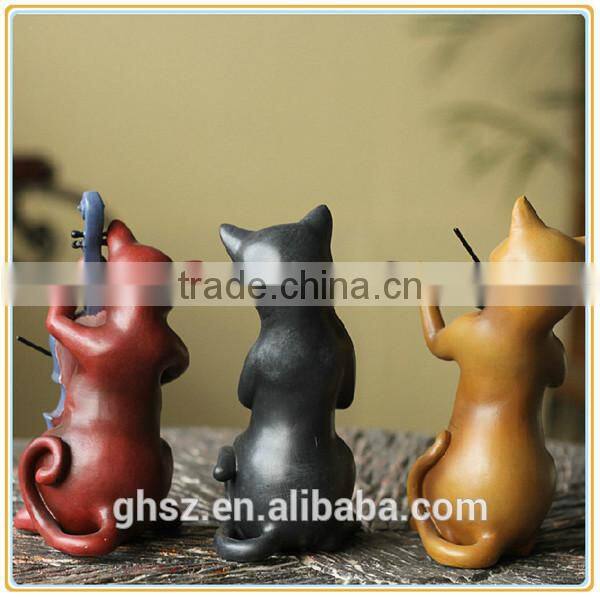 Factory price resin cat figure living room decoration manufacturer