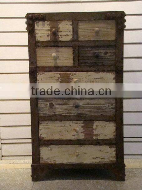 Vintage decoration wooden cupboard