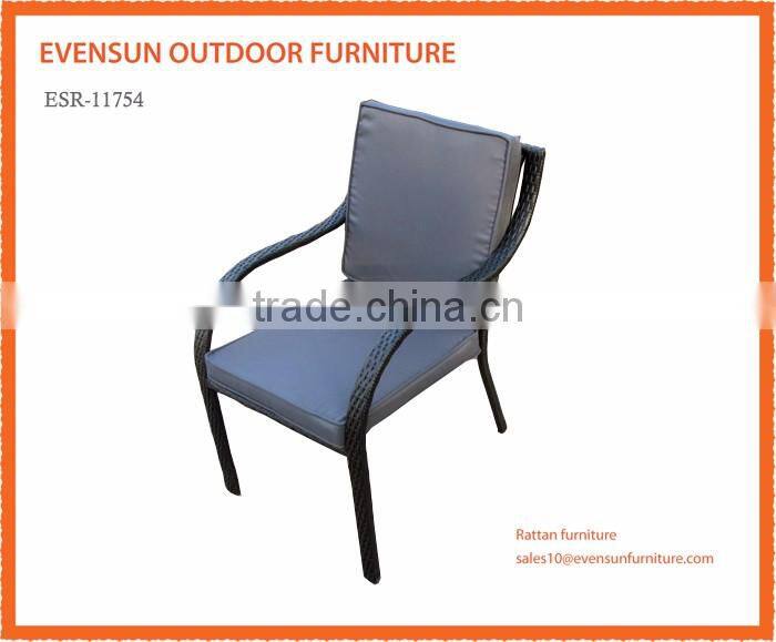 weatherproof and fireproof outdoor synthetic rattan outdoor dining chair
