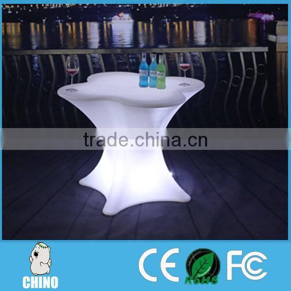 Hot Selling Nightclub LED Bar Table Furniture LED table with chair