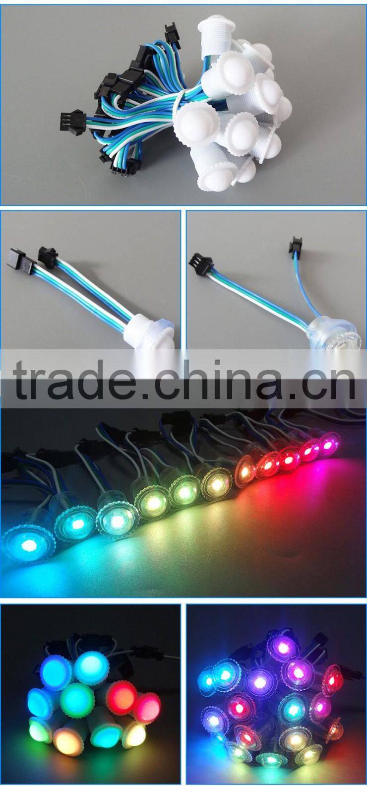 PVC waterproof 5050 smd magic LED string lights / UCS1903 1.6cm pixel lights