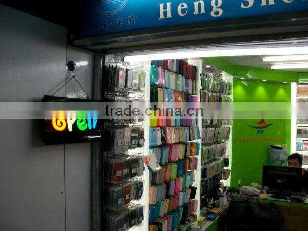 New design led open sign /acrylic led resin sign , Flash RGB light with remote .12V/1A
