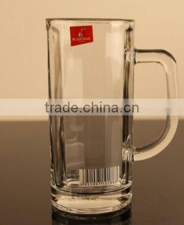 2016 new gift big capacity glass mug with customized logo