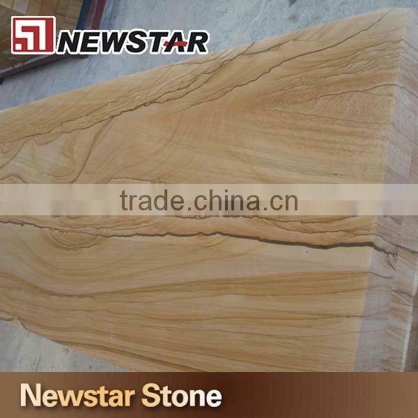 2016 Cut to size landscape vein yellow sandstone tile