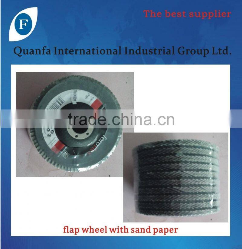 flap wheel with sand paper