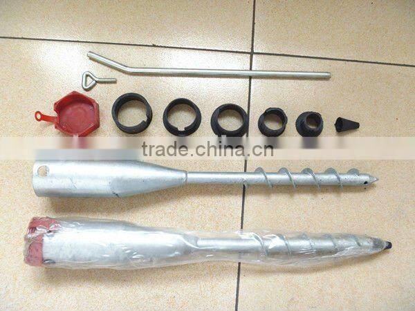 ground screw pole anchor china supplier on hot sale