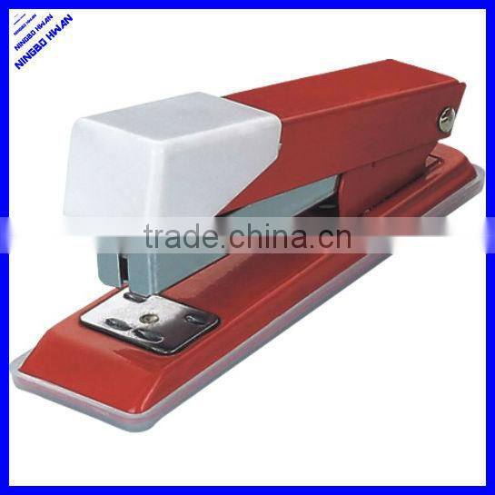 Red color office standard metal cheap stapler
