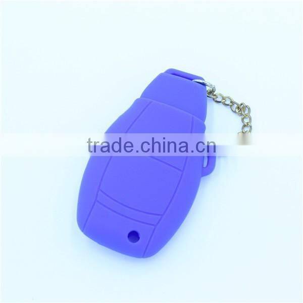 New arrival 3 button Silicone car key shells for mercedes-ben key with chains