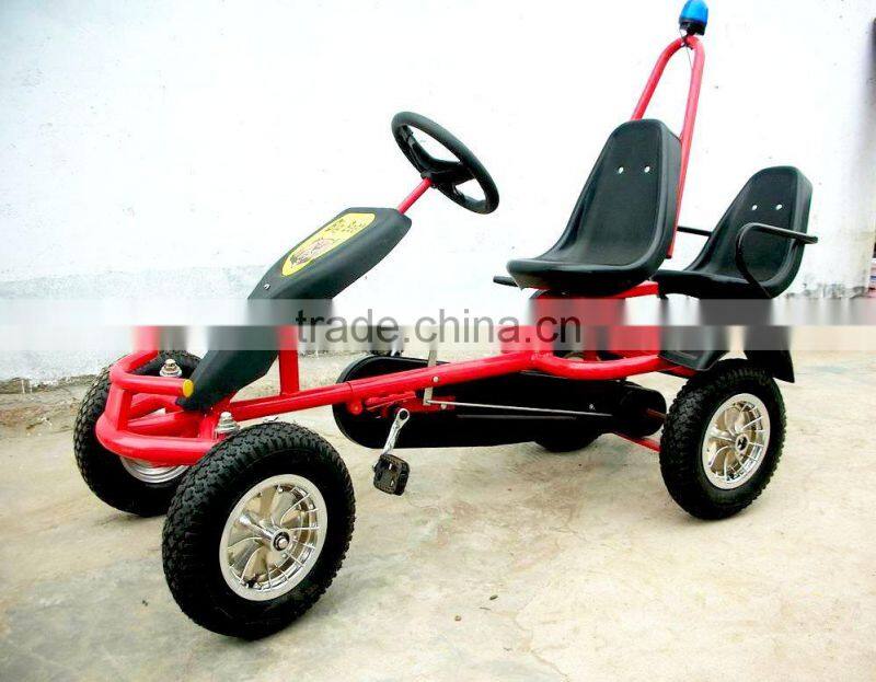 2 seat pedal go kart for kids with mp3 music