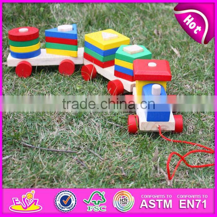 2016 Top sale kids wooden yellow duck toy W05B146