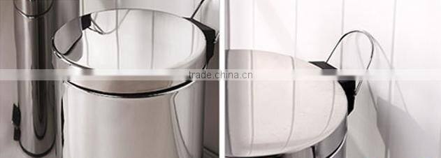 2016 410# stainless steel dustbin/trashcan with good quality