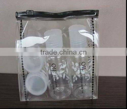 4pcs PET travel bottles set/cosmetic bottle