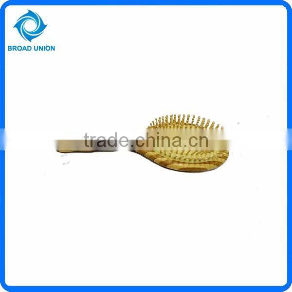 Wood Hair Comb Yellow Bottom Comb