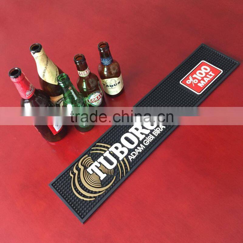 hot Promotional PVC Bar Mat With 3D Logo Bar Mat