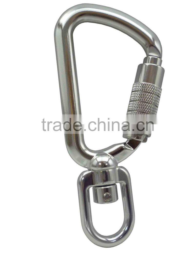 A204KTL Tool Swivel Carabiner Aluminum 8kN Safety Tether Hook