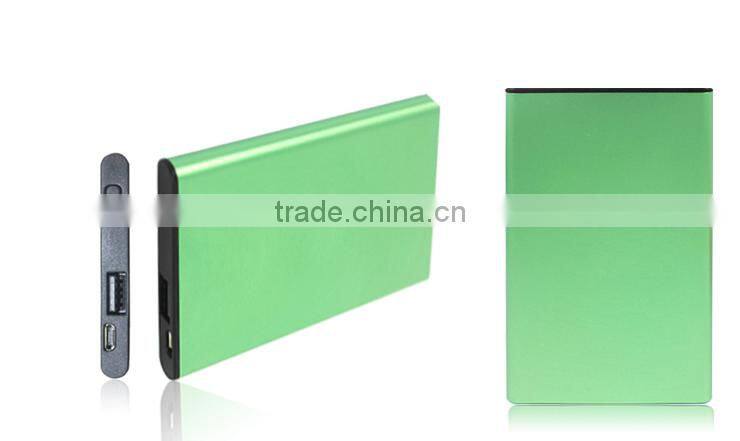 5000mAh Hot Selling Ultra Thin Power Bank With Power Switch