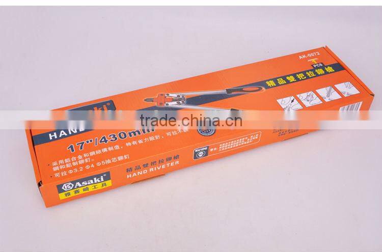 Heavy duty double hand riveter tool