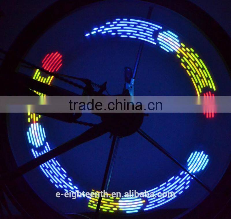 2016 new Bicycle Wheel Spoke Tire Steel Wire 14 LED Light Lamp