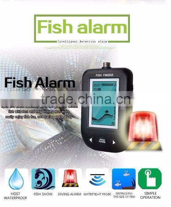 9m Smart Sonar Fish Finder Water Temperature Display & Shallow Water Alarm Fish Finder